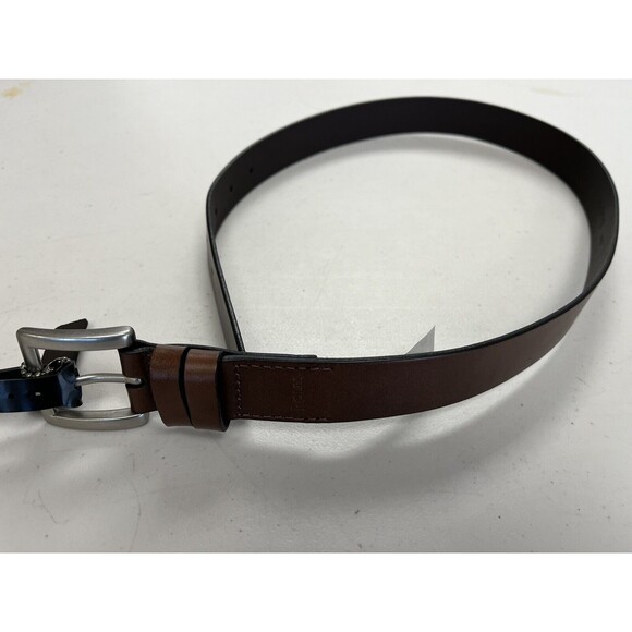 Rolf’s Men's - Brown Genuine Leather Belt -Casual Wear-Silver Buckle -Size Small - Picture 1 of 4
